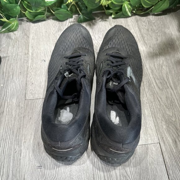 Brooks Adrenaline GTS 19 Black Running Shoes Men's Size 14 Athletic Sneakers - Picture 6 of 11